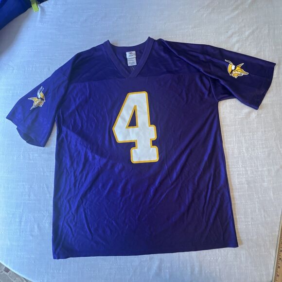 Brett Favre #4 Vikings Football Jersey NFL Team Apparel Onfield Mens Size XL - Picture 10 of 13